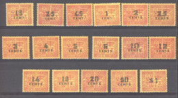 Indochine   -  Taxe  :  Yv  57-73  ** - Timbres-taxe