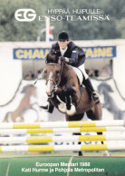 Horse - Cheval - Paard - Pferd - Cavallo - Cavalo - Caballo - Kati Hurme & Pohjola Metropolitan - European Winner 1988 - Cavalli