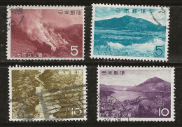 Japon 1962 N° Y&T : 717 à 720 Obl. - Used Stamps