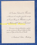 Faire Part Ancien De 1905 - PARIS - Mariage Comte Henry De FLEURIEU & Catherine D' IMECOURT - Comtesse Edouard - Boda