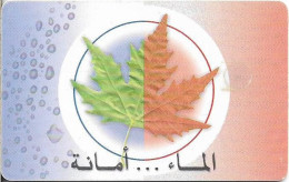Syria - STE (Chip) - Save Water - Leaf, Gem5 Black, 500SP, Used - Syrië
