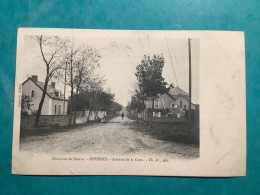 21/ Epoisses Avenue De La Gare  Cachet Philatelique Convoyeur Ligne .avallon Aux Laumes Au Verso - Altri & Non Classificati