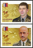 Russia 2018. Heroes Of The Russian Federation (MNH OG) Set Of 2 Stamps - Ongebruikt