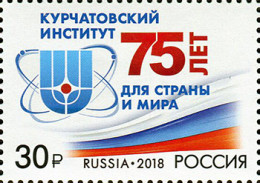 Russia 2018. National Research Centre “Kurchatov Institute” (MNH OG) Stamp - Nuevos