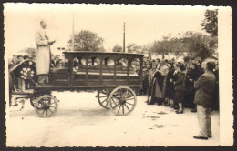 Funeral Dead Coach Car Coffin Post Mortem Old Photo 13x9 Cm #40324 - Anonymous Persons