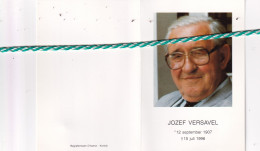 Jozef Versavel-Reyntjens, Oudenburg 1907, 1996. Foto - Overlijden