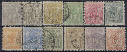 Luxembourg - Luxemburg - Timbres  -  Allégorie  1882   Série   °   VC. 300,- - 1882 Alegorias