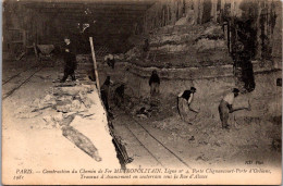 S16476 Cpa Paris - Construction Du Chemin De Fer Métropolitain - Alluvioni Del 1910
