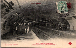 S16479 Cpa Tout Paris - Le Métropolitain  - Station Père Lachaise - De Overstroming Van 1910