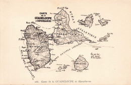 Guadeloupe - Carte Géographique De La Guadeloupe Et Dépendances - Ed. Candalen 268 - Otros & Sin Clasificación