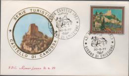 ITALIA - ITALIE - ITALY - 1977 - Turismo - 4ª Emissione - Castello Di Canossa - FDC Roma Luxor - FDC