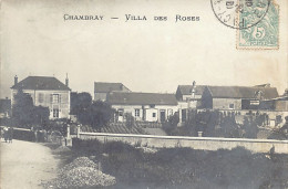 CHAMBRAY (27) Villa Des Roses - CARTE PHOTO - Sonstige & Ohne Zuordnung