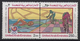Vereinigte Arabische Emirate 1988 Olympiade Seoul 259/60 ZD Postfrisch - Emiratos Árabes Unidos