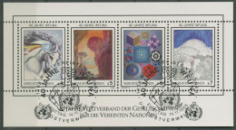 UNO Wien 1986 40 Jahre Weltverband WFUNA Block 3 ESST Gestempelt (C14124) - Blocks & Sheetlets