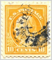 USA 1912 10 Cents Franklin Used V1 - Gebruikt