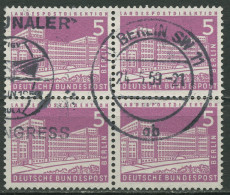 Berlin 1956 Berliner Stadtbilder 4er-Block 141 Gestempelt - Oblitérés