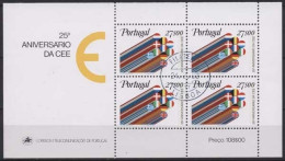 Portugal 1982 25 Jahre EWG Landesflaggen Block 34 Gestempelt (C91034) - Hojas Bloque