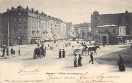 Suisse - Genève - Place De Cornavin - Calèches - Ed. Charnaux Frères 5046 - Genève