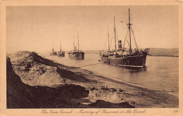 Egypt - The Suez Canal - Mooring Of Steamers In The Canal - Publ. Lehnert & Landrock 219 - Altri & Non Classificati