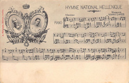 Greece - Greek National Anthem - King George I And Queen Olga - Publ. A. Farrougia (Corfou)  - Grèce