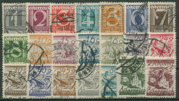 Österreich 1925 Steinadler Minoritenkirche Wien 447/67 Gestempelt - Used Stamps