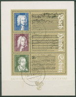 DDR 1985 Komponisten Bach Händel Schütz Block 81 Gestempelt (C96882) - Sonstige & Ohne Zuordnung