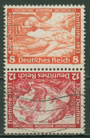 Deutsches Reich Zusammendrucke 1933 Nothilfe Wagner SK 20 Wellenstempel - Se-Tenant