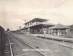 PANAMA - Large Postcard Size 18 Cm. By 14 Cm. - Panama Rail Road Station At Gatun - Publ. I. L. Maduro - 8B - Panamá