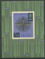 Polen 1962 Malaria Stechmücke Block 27 Postfrisch (C93240) - Blokken & Velletjes