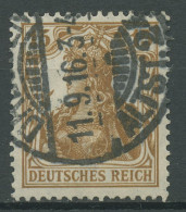 Deutsches Reich 1916/17 Germania 100 A Gestempelt Geprüft - Gebraucht