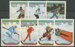 Kambodscha 1989 Olympia Winterspiele Albertville Biathlon 1024/30 Postfrisch - Kambodscha