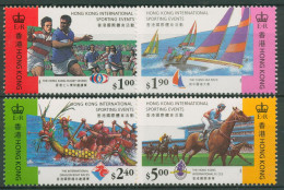 Hongkong 1995 Sportveranstaltungen Segeln Drachenboot 736/39 Postfrisch - Neufs