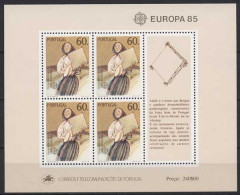 Portugal 1985 Europa CEPT Jahr Der Musik Block 47 Postfrisch (C91055) - Blocchi & Foglietti