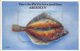 Scotland - ABERDEEN This Is A Pla'i'ce For A Good Time - Sachet Postcard - Aberdeenshire