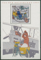Bund 1997 Tag Der Briefmarke Flugzeug Postauto Block 41 Mit TOP-Stempel (C98757) - Otros & Sin Clasificación
