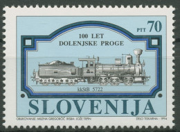 Slowenien 1994 Eisenbahn Dampflokomotive 94 Postfrisch - Slovénie