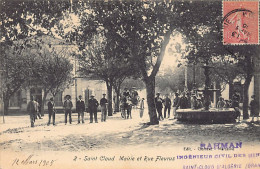 SAINT CLOUD Gdyel - Mairie Et Rue Fleurus - Otros & Sin Clasificación