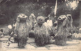 Laos - LUANG-PRABANG - La Danse Des Pou-Gnieu-Gnia-GNieu, Ancêtres Des Laotiens - Ed. Collection Raquez Série B - N. 11 - Laos