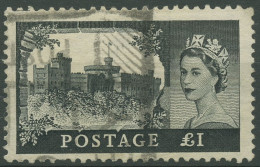 Großbritannien 1955 Burg Windsor 281 I Gestempelt, Zahnfehler - Used Stamps