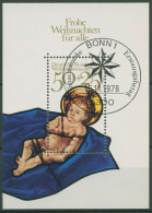 Bund 1978 Weihnachten Christkind Block 17 ESST Bonn Gestempelt (C98642) - Otros & Sin Clasificación