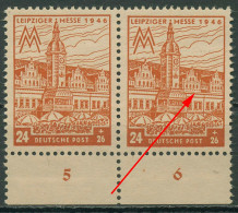 SBZ West-Sachsen 1946 Leipziger Messe Mit Plattenfehler 164 AZ II Postfrisch - Other & Unclassified