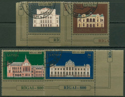 Lettland 1995 Stadt Riga Bauwerke 410/13 Gestempelt - Lettonie