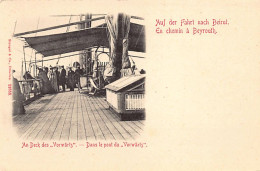 Liban - En Chemin à Beyrouth - Dans Le Pont Du Paquebot Vorwärts - Ed. Stengel & Co. 12358 - Líbano