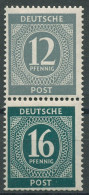 Alliierte Besetzung 1946 Zusammendruck Aus Markenheftchen S 294 Postfrisch - Mint