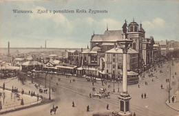 Poland - WARSZAWA - Zjazd Z Pomnikiem Krola Zygmunta - Publ. A. J. Ostrowskiego  - Pologne