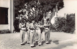 Sénégal - Le Drapeau Du 6e Régiment De Tirailleurs Sénégalais Et Sa Garde - CARTE PHOTO - Ed. Labophoto G. Durand à Casa - Sénégal