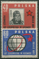 Polen 1961 Erster Bemannter Weltraumflug Juri Gagarin 1226/27 Postfrisch - Neufs