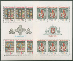 Tschechoslowakei 1987 Prager Burg Buntglasfenster 2909/10 K Postfrisch (C62805) - Blocks & Sheetlets