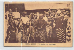 SIERRA LEONE - Native Chief And His Court UPPER LEFT CORNER DAMAGED - Publ. Spiritus 20 - Sierra Leona