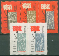 Polen 1962 Arbeiterpartei PZPR 1289/93 Postfrisch - Unused Stamps